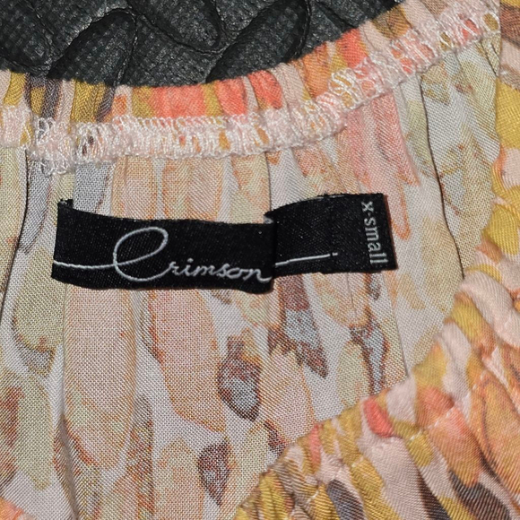 Women's VERSONA Yellow Orange Tiered Dress XS - Picture 3 of 4